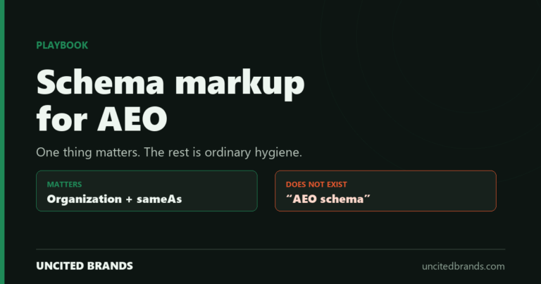 What schema markup does and does not do for answer engine optimization