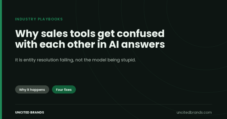 Why sales tools get confused with each other in AI answers