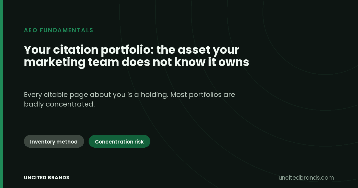 Your Citation Portfolio: The Asset Your Marketing Team Doesn’t Know It Owns
